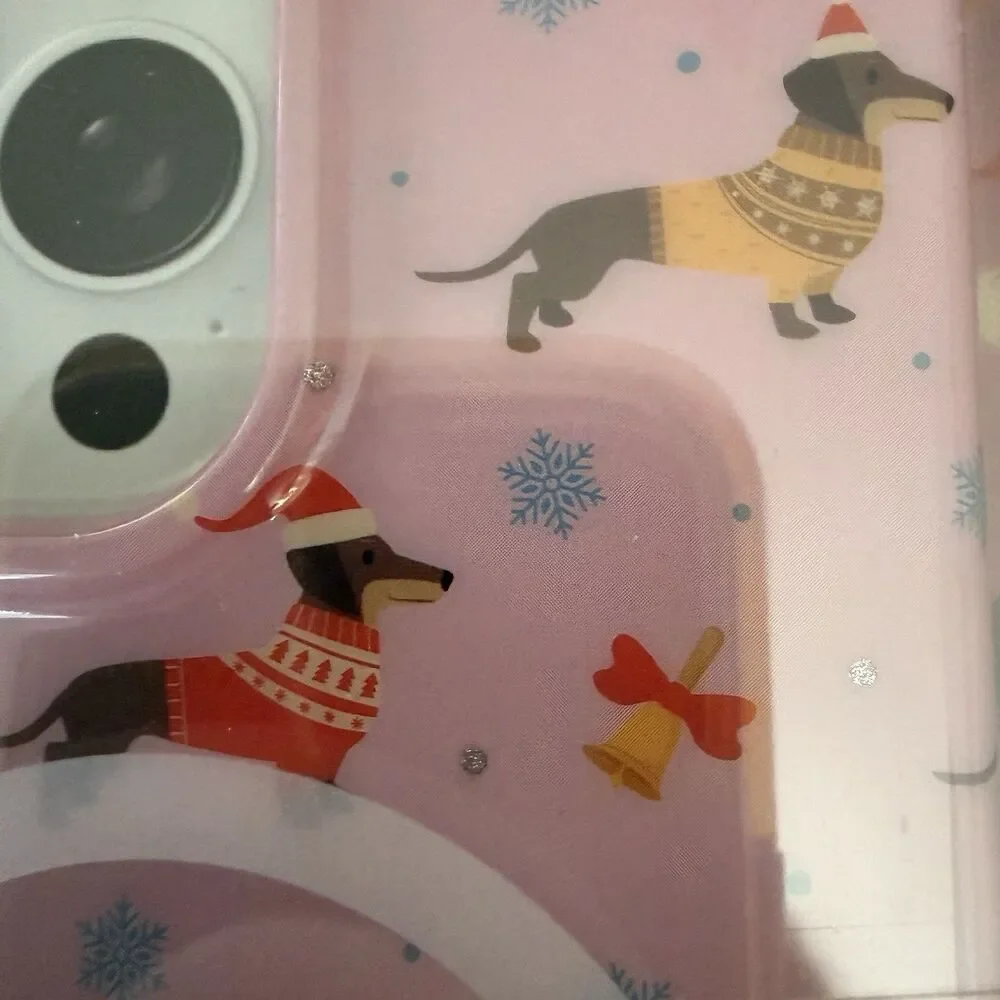 Dachshund iPhone 16 Pro Max Phone Case Christmas Dog MagSafe Santa Paws NEW NIP